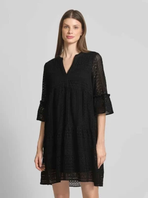 Sukienka koronkowa o kroju regular fit z mieszanki bawełny model ‘HONEY’ Vero Moda