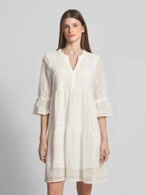 Sukienka koronkowa o kroju regular fit z mieszanki bawełny model ‘HONEY’ Vero Moda