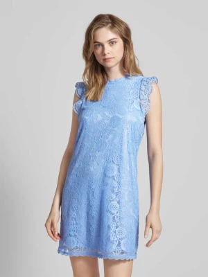 Sukienka koronkowa z okrągłym dekoltem model ‘OLLINE’ Pieces
