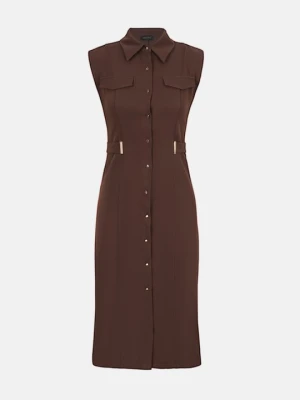 Sukienka koszulowa Anna Field By Zalando ciemnobrązowy