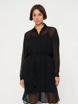 Sukienka koszulowa Armani Exchange czarny