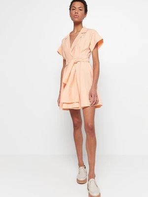 Sukienka koszulowa CLAUDIE PIERLOT morelowy