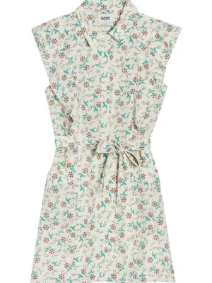 Sukienka koszulowa CLAUDIE PIERLOT mleczny