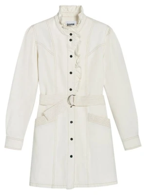 Sukienka koszulowa CLAUDIE PIERLOT mleczny