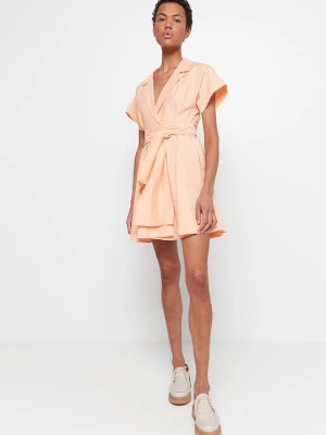 Sukienka koszulowa CLAUDIE PIERLOT morelowy