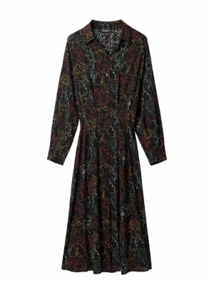 Sukienka koszulowa Desigual czarny