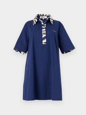Sukienka koszulowa Diane Von Furstenberg granatowy
