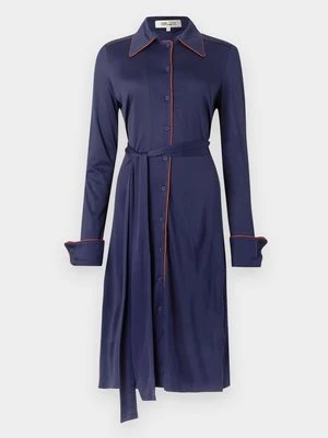 Sukienka koszulowa Diane Von Furstenberg granatowy