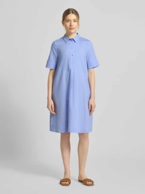 Sukienka koszulowa do kolan z czystej bawełny milano italy