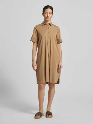 Sukienka koszulowa do kolan z listwą guzikową milano italy