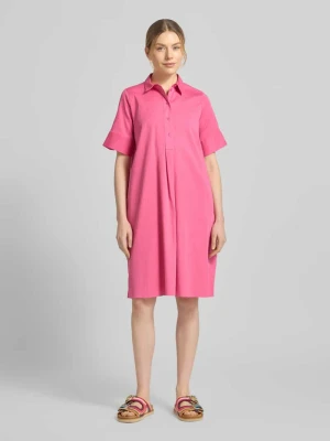 Sukienka koszulowa do kolan z listwą guzikową milano italy