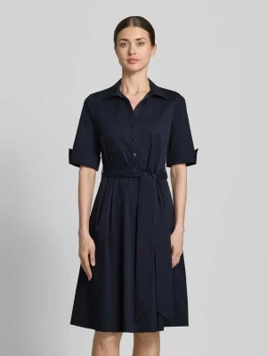 Sukienka koszulowa do kolan z wiązanym paskiem ROBE LÉGÈRE