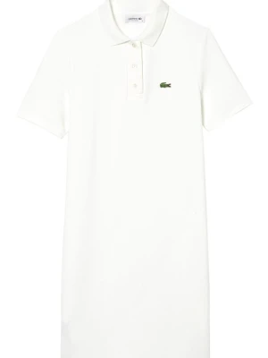 Sukienka koszulowa Lacoste mleczny