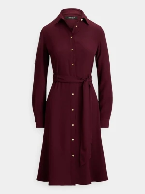 Sukienka koszulowa Lauren Ralph Lauren bordowy