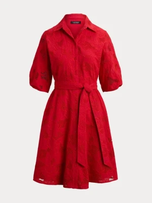 Sukienka koszulowa Lauren Ralph Lauren czerwony