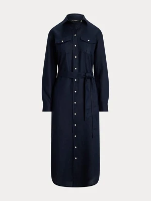 Sukienka koszulowa Lauren Ralph Lauren granatowy