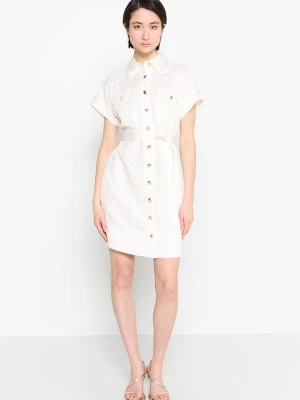 Sukienka koszulowa MARCIANO BY GUESS mleczny