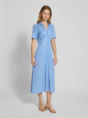 Sukienka koszulowa midi taliowana z kwiatowym nadrukiem Tommy Hilfiger