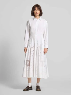 Sukienka koszulowa midi z czystej bawełny Polo Ralph Lauren