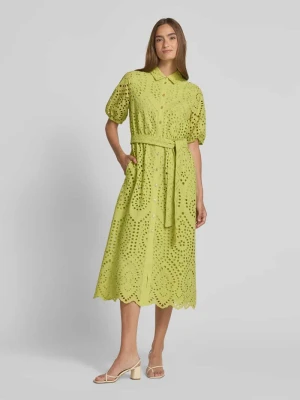 Sukienka koszulowa midi z czystej bawełny s.Oliver BLACK LABEL