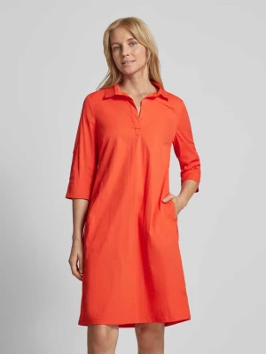 Sukienka koszulowa o długości do kolan w jednolitym kolorze ROBE LÉGÈRE