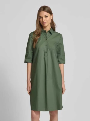 Sukienka koszulowa o długości do kolan z rękawem o dł. 1/2 Christian Berg Woman Selection