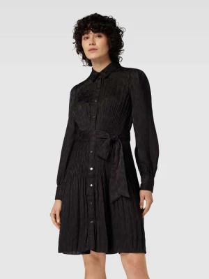 Sukienka koszulowa o długości do kolan ze wzorem na całej powierzchni DKNY