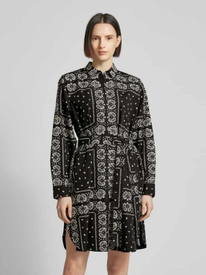 Sukienka koszulowa o długości do kolan ze wzorem paisley Jake*s Casual
