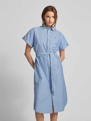 Sukienka koszulowa o długości midi Polo Ralph Lauren