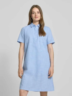 Sukienka koszulowa o kroju regular fit z czystej bawełny Tom Tailor
