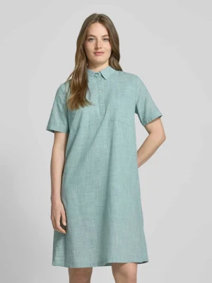 Sukienka koszulowa o kroju regular fit z czystej bawełny Tom Tailor