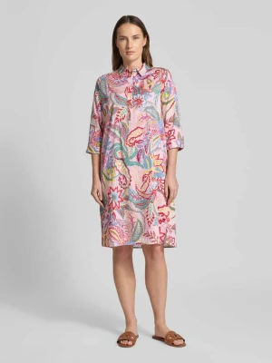 Sukienka koszulowa o kroju relaxed fit z czystej bawełny milano italy