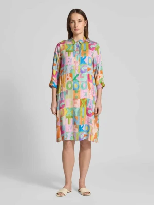 Sukienka koszulowa o kroju relaxed fit z czystej wiskozy milano italy