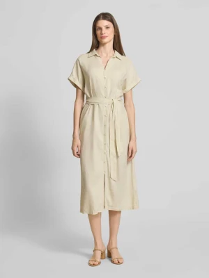 Sukienka koszulowa o kroju relaxed fit z mieszanki lnu s.Oliver RED LABEL
