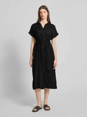 Sukienka koszulowa o kroju relaxed fit z mieszanki lnu s.Oliver RED LABEL