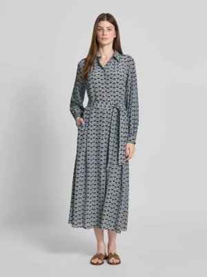 Sukienka koszulowa o lejącym kroju z czystego jedwabiu model ‘NARVEL’ Weekend Max Mara