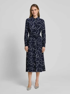 Sukienka koszulowa o linii A z dżerseju z wiązanym paskiem s.Oliver BLACK LABEL