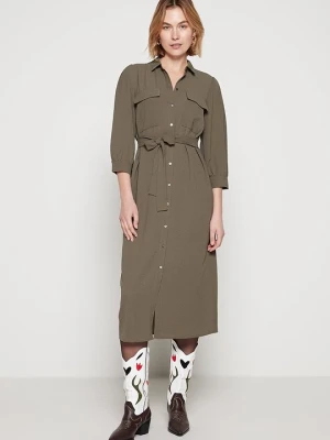 Sukienka koszulowa Only khaki