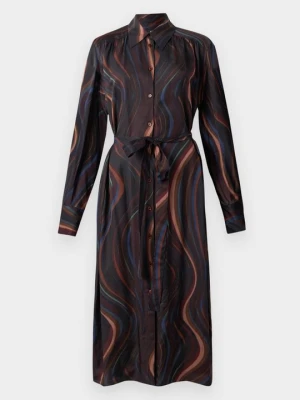 Sukienka koszulowa Paul Smith bordowy