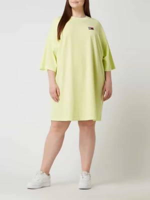 Sukienka koszulowa PLUS SIZE z bawełny ekologicznej Tommy Jeans Curve