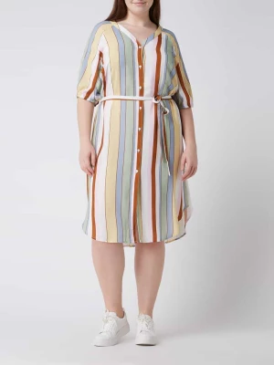 Sukienka koszulowa PLUS SIZE z wiskozy model ‘New Denizia’ ONLY CARMAKOMA