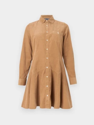 Sukienka koszulowa Polo Ralph Lauren jasny brąz