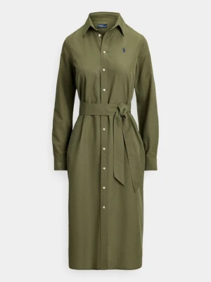 Sukienka koszulowa Polo Ralph Lauren oliwkowy