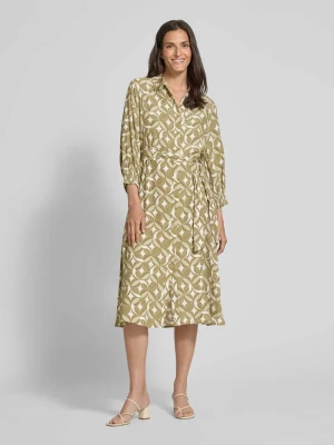 Sukienka koszulowa taliowana z czystej wiskozy s.Oliver BLACK LABEL