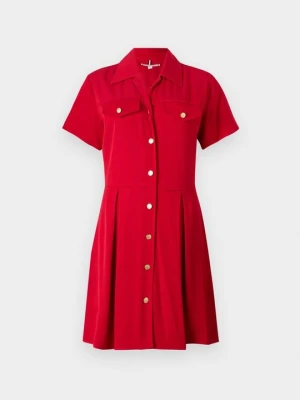 Sukienka koszulowa Tommy Hilfiger czerwony