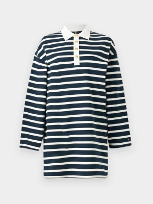 Sukienka koszulowa Tommy Hilfiger granatowy