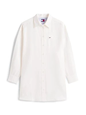 Sukienka koszulowa Tommy Jeans mleczny