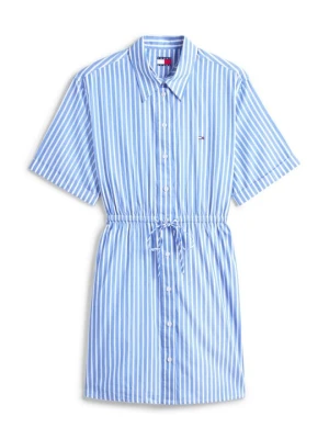 Sukienka koszulowa Tommy Jeans niebieski