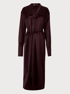 Sukienka koszulowa Tory Burch ciemnoczerwony