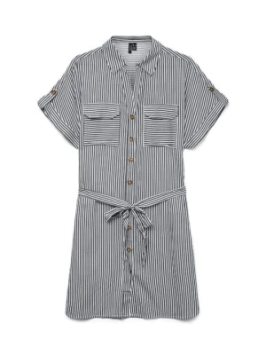 Sukienka koszulowa Vero Moda czarny